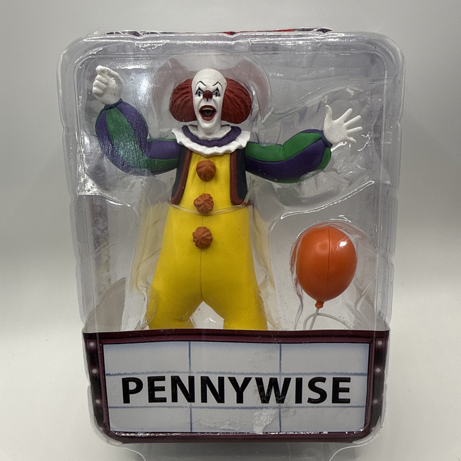 IT PENNYWISE NECA TOONY TERRORS ACTION FIGURE nuovo confezione aperta