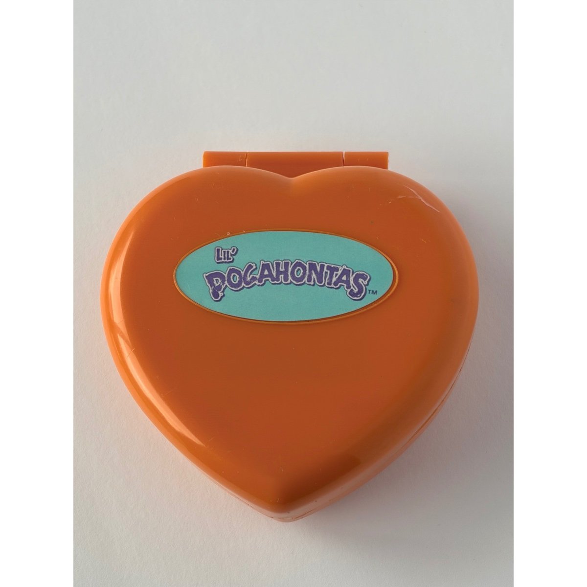 Playset compatto cuore Lil Pocahontas vintage Prime Time arancione piccolo giocattolo playset