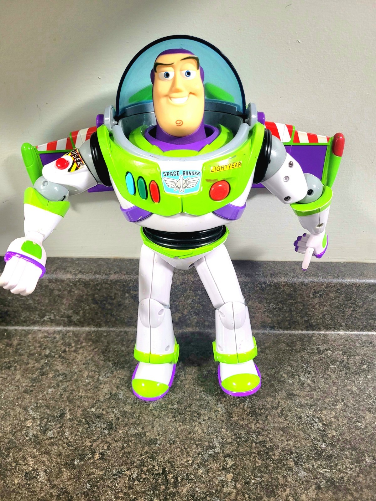 Disney Pixar Buzz  Power Up Buzz Ligh 12”  Thinkway Toys Toy Story 