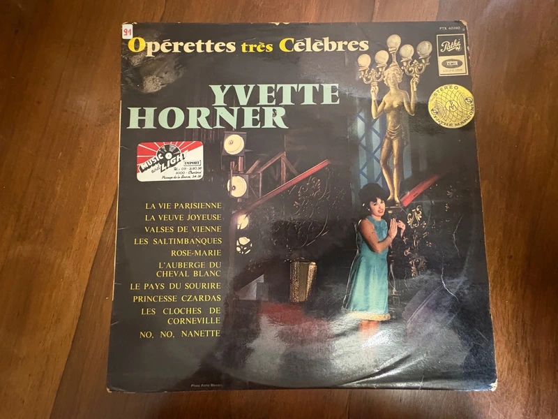 Vinyle 33t Yvette Horner Opérettes très célèbres
