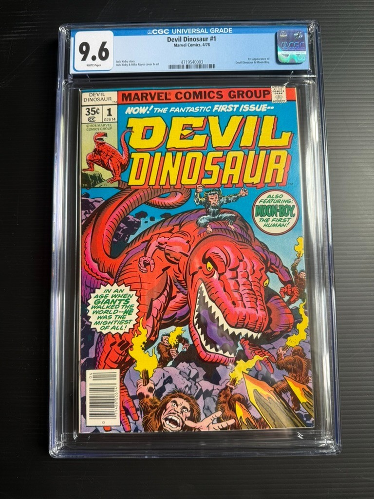 Devil Dinosaur #1 CGC 9.6 Pagine Bianche 1978 Marvel 1° App Jack Kirby
