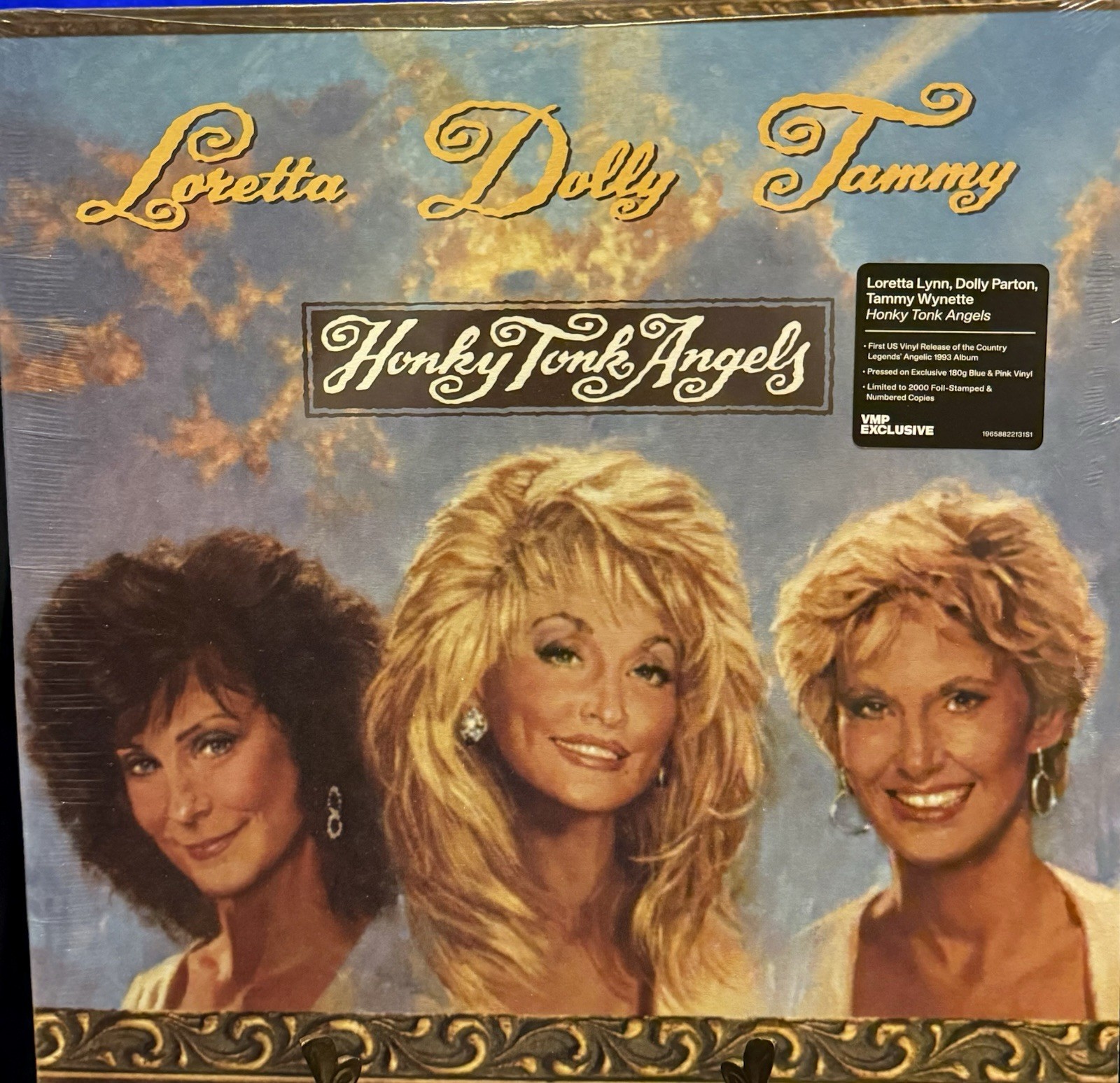 HONKY TONK ANGELS  Loretta Lynn Dolly Parton & Tammy Wynette-New Color Vinyl.