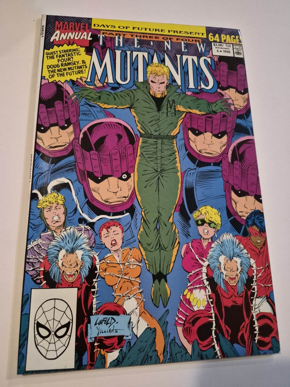 The New Mutants Annual #6 1° App di Shatterstar! Nuovo con scatola 
