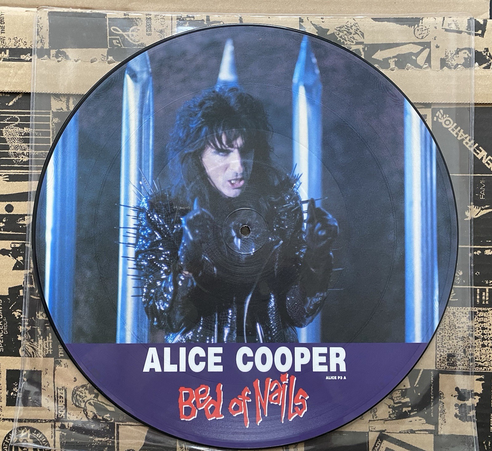 Alice Cooper - Bed Of Nails 12" Picture Disc - 1989 Epic UK