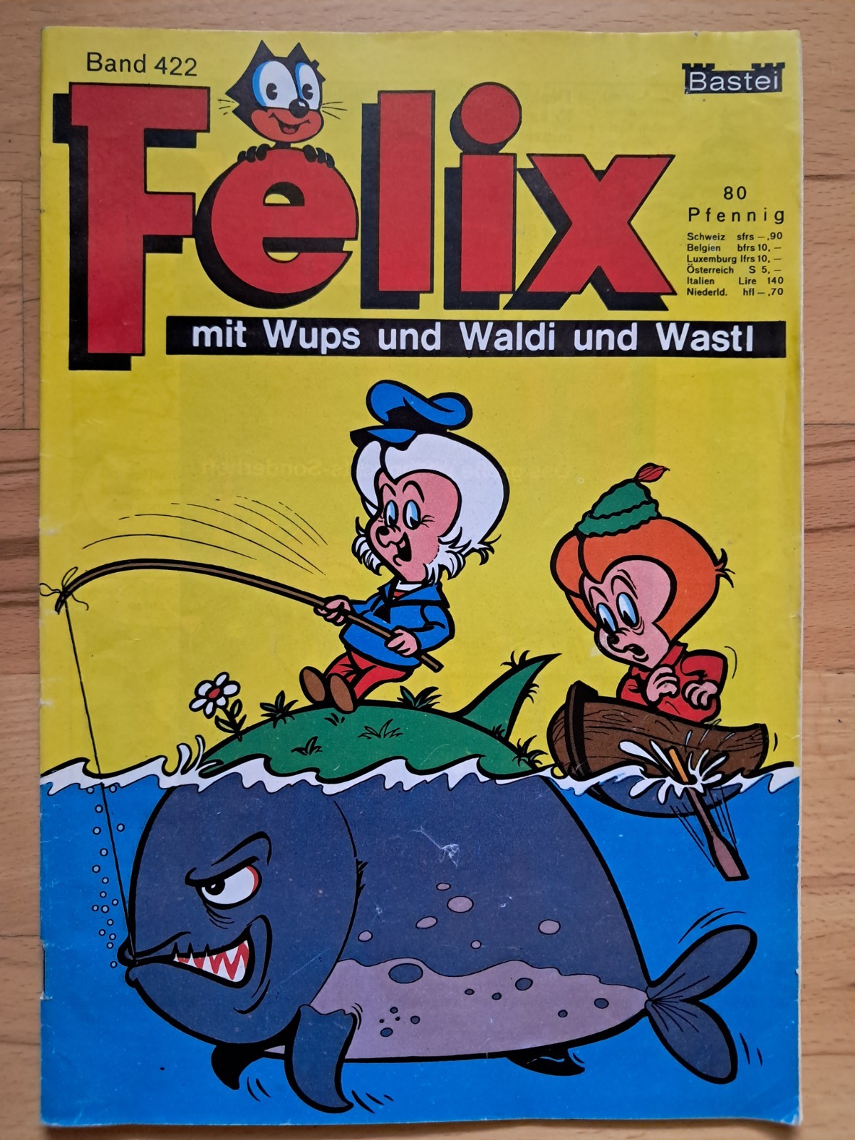 Felix n.422 con Wups e Waldi e Wastl -BASTEI COMICHEFT Z1-2