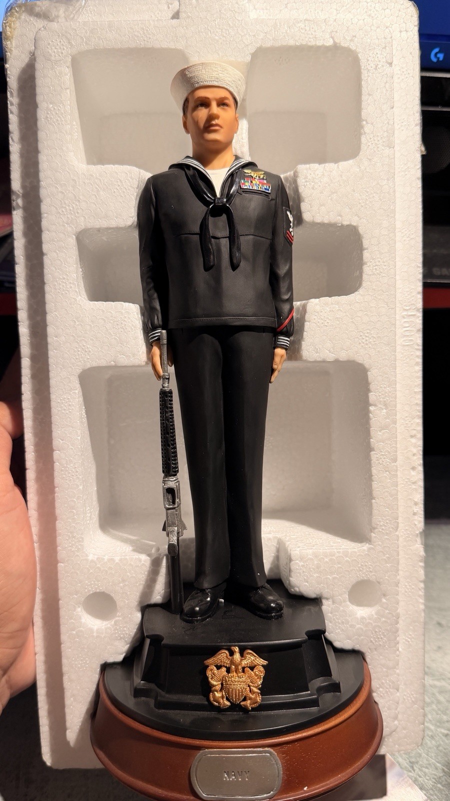 Statua marinaio GI Joe Hasbro Our Finest Heroes Series US Navy con scatola