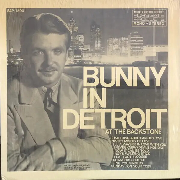Bunny Berigan & His Orchestra Mono LP Bunny In Detroit At The Backstone
