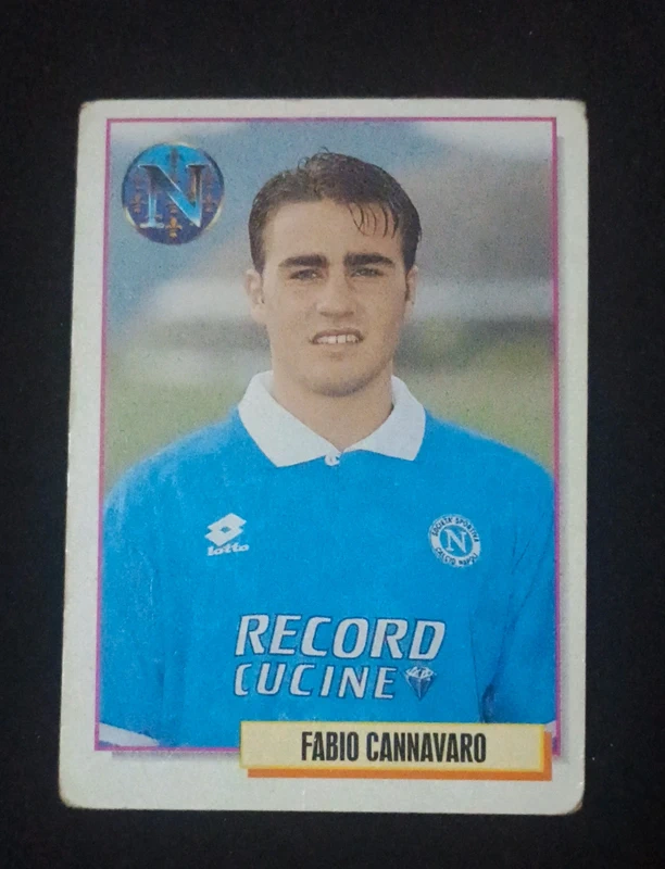 Rookie Fabio Cannavaro Napoli - Card Merlin Calcio 95 (1994/1995) Vintage