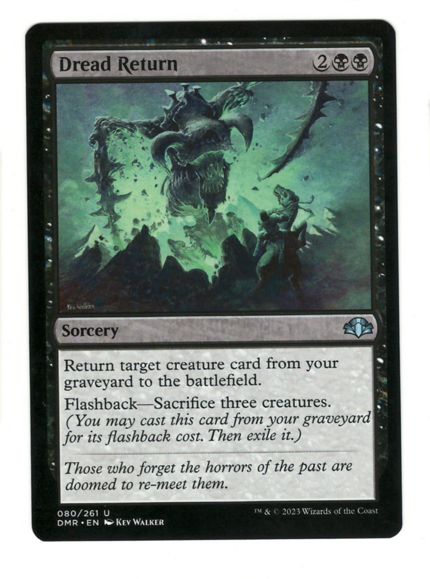 MTG Dread Return 80 Non Comune Dominaria Remastered Magic The Gathering