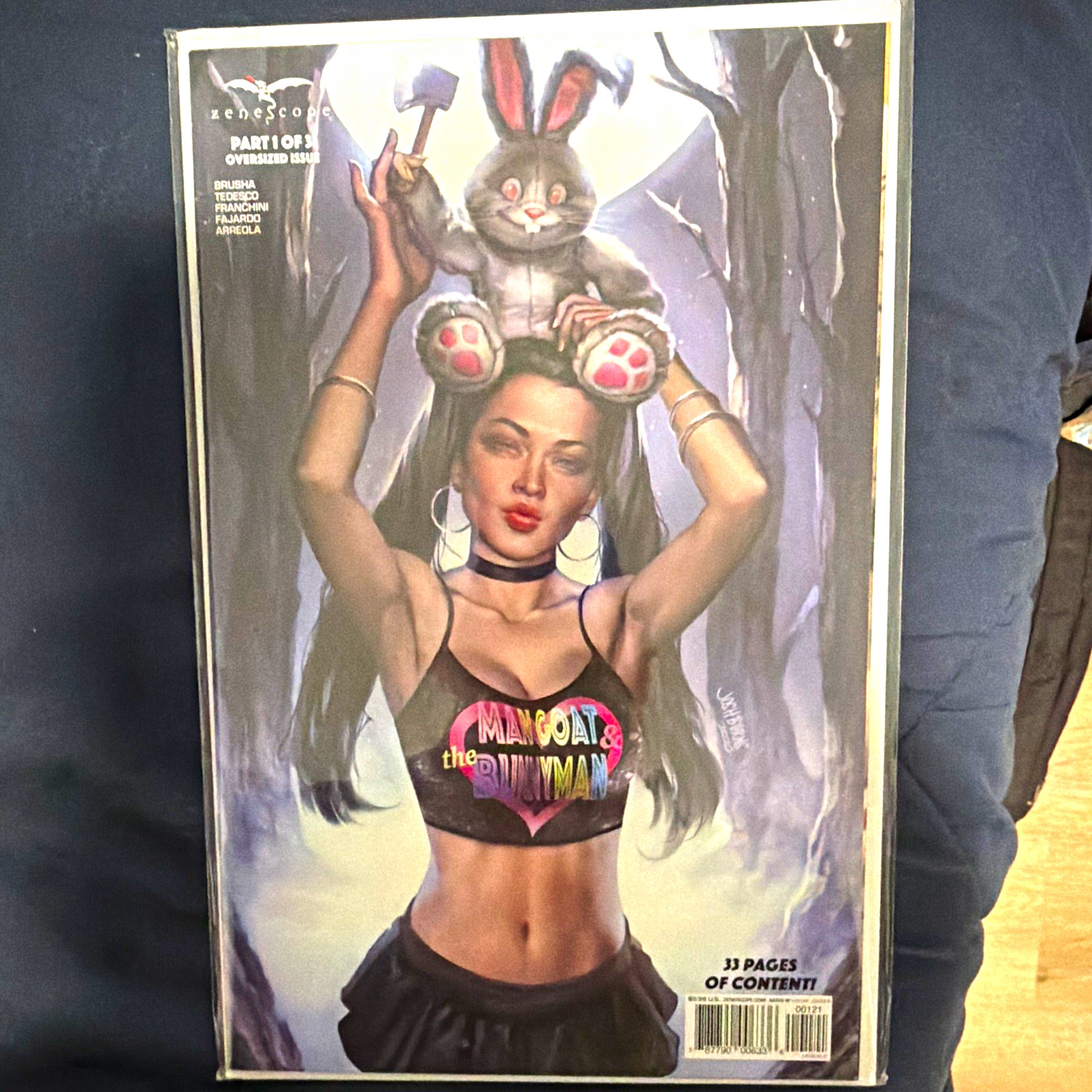 Zenscope Man Goat & the Bunnyman #1 copertina variante B Josh Burns oversize