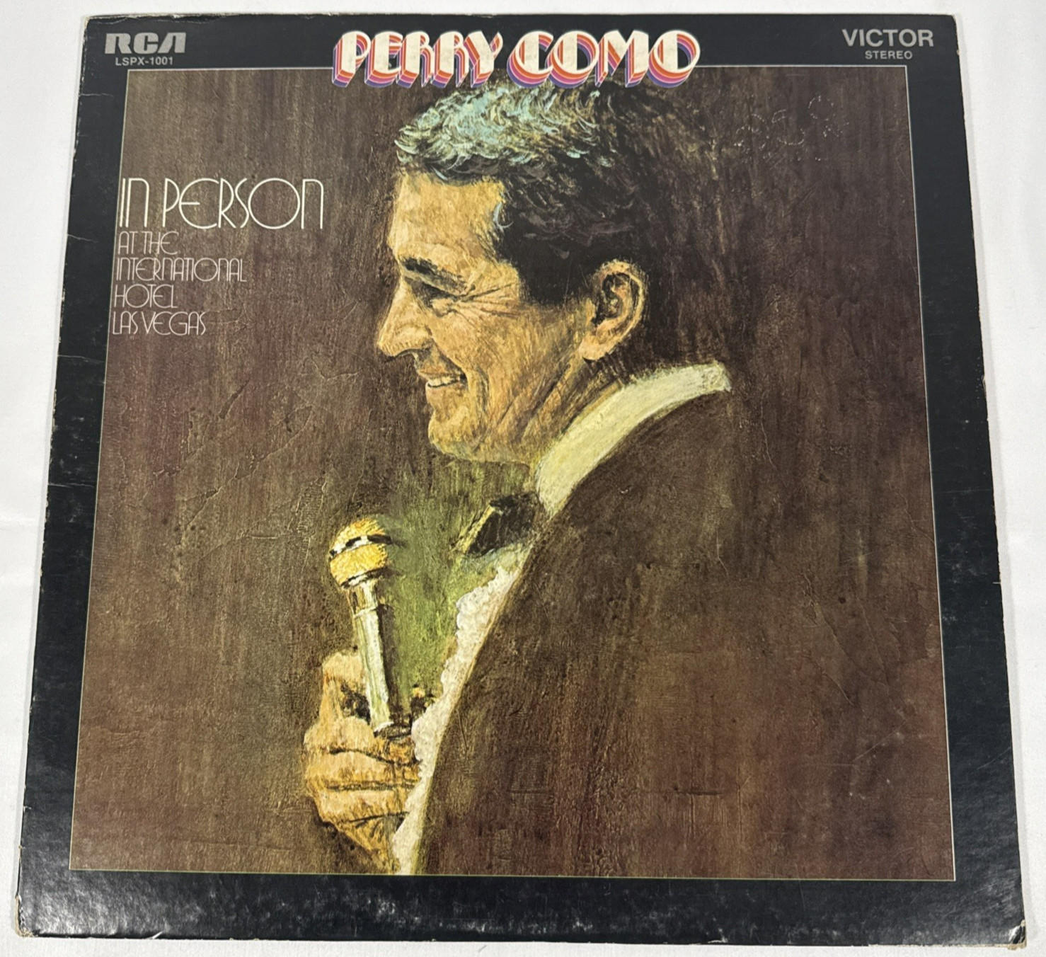 RCA Perry Como In Person Las Vegas Vinyl LP 12" Black 1970 Live Vocal LSPX-1001