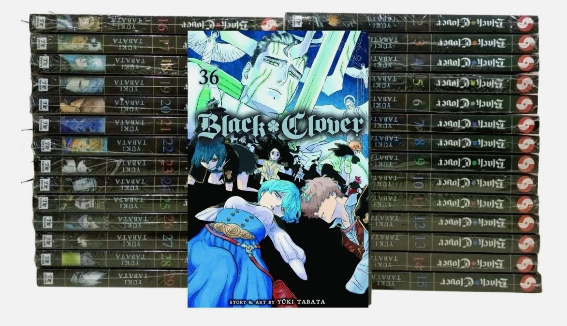 Manga Black Clover Set Volume 1-37 Completo Versione Inglese Fumetti