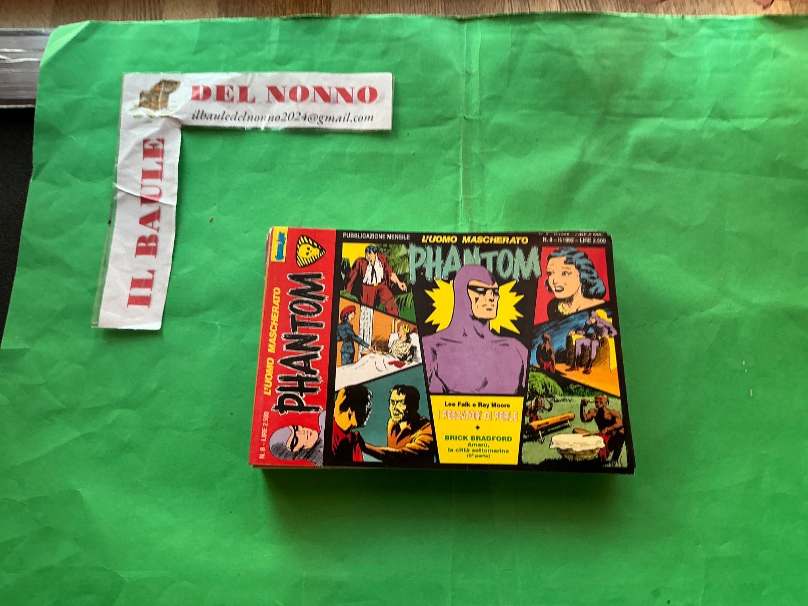 LOTTO DI 8 NUMERI DI PHANTOM L’UOMO MASCHERATO  - COMIC ART , vedi foto  LR50