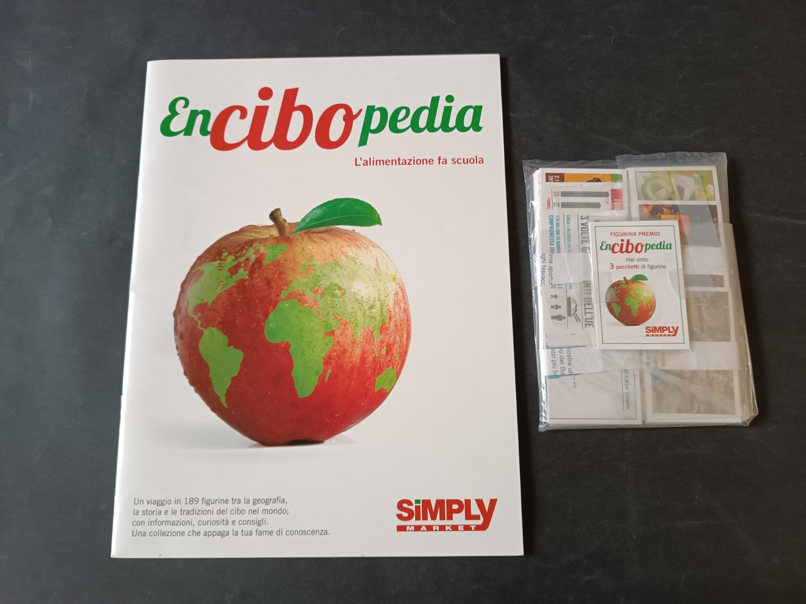 EnCiboPedia: Album vuoto + Set completo Simply Market