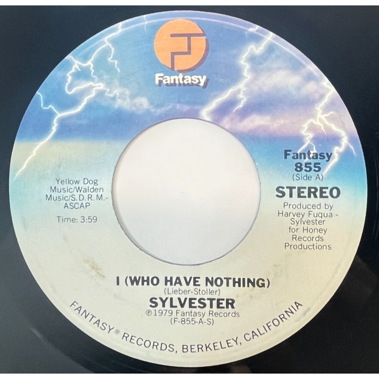 Sylvester I (Who Have Nothing) / I Need Somebody to Love Tonight 45 Disco 1979