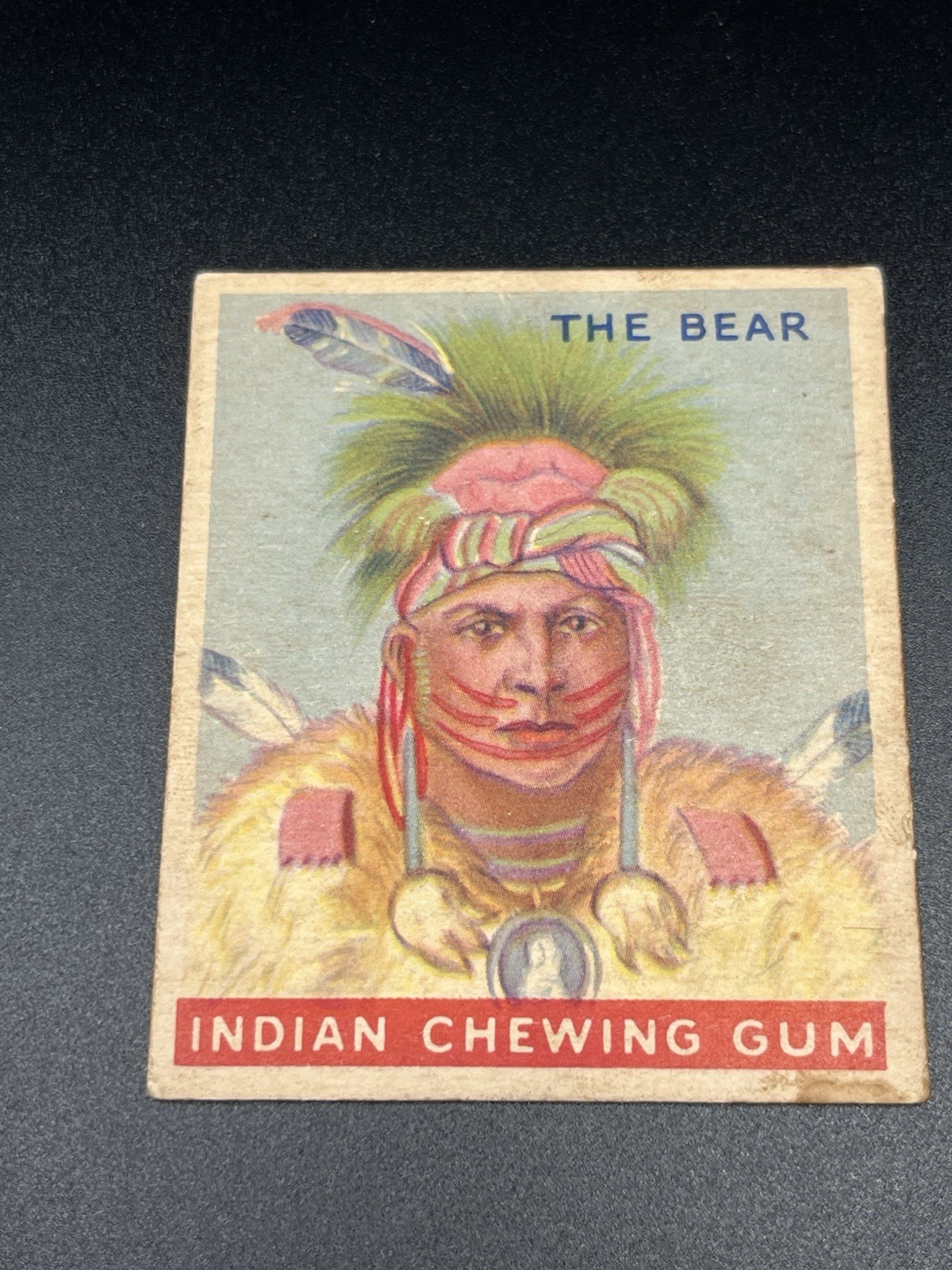 Goudey 1933 Indian Chewing Gum #75 The Bear (Ne-Sow-A-Quoit) Card