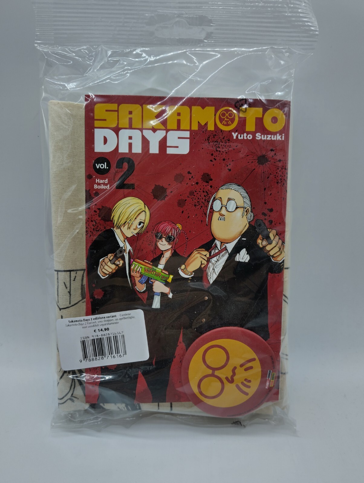 Sakamoto Days n 2 Variant + Shopper & Apribottiglia - Panini Comics ITA (Leggi!)
