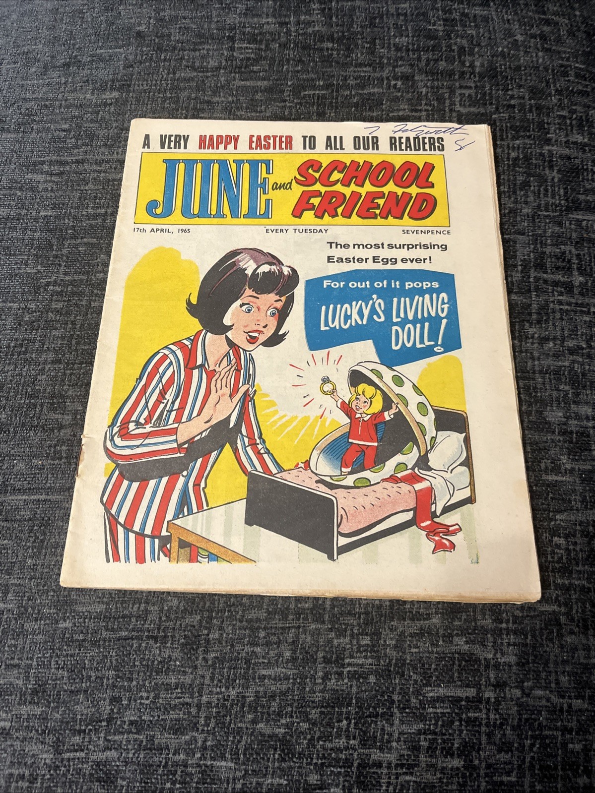 June and School Friend Comic - 17 April 1965 - Rock Hudson