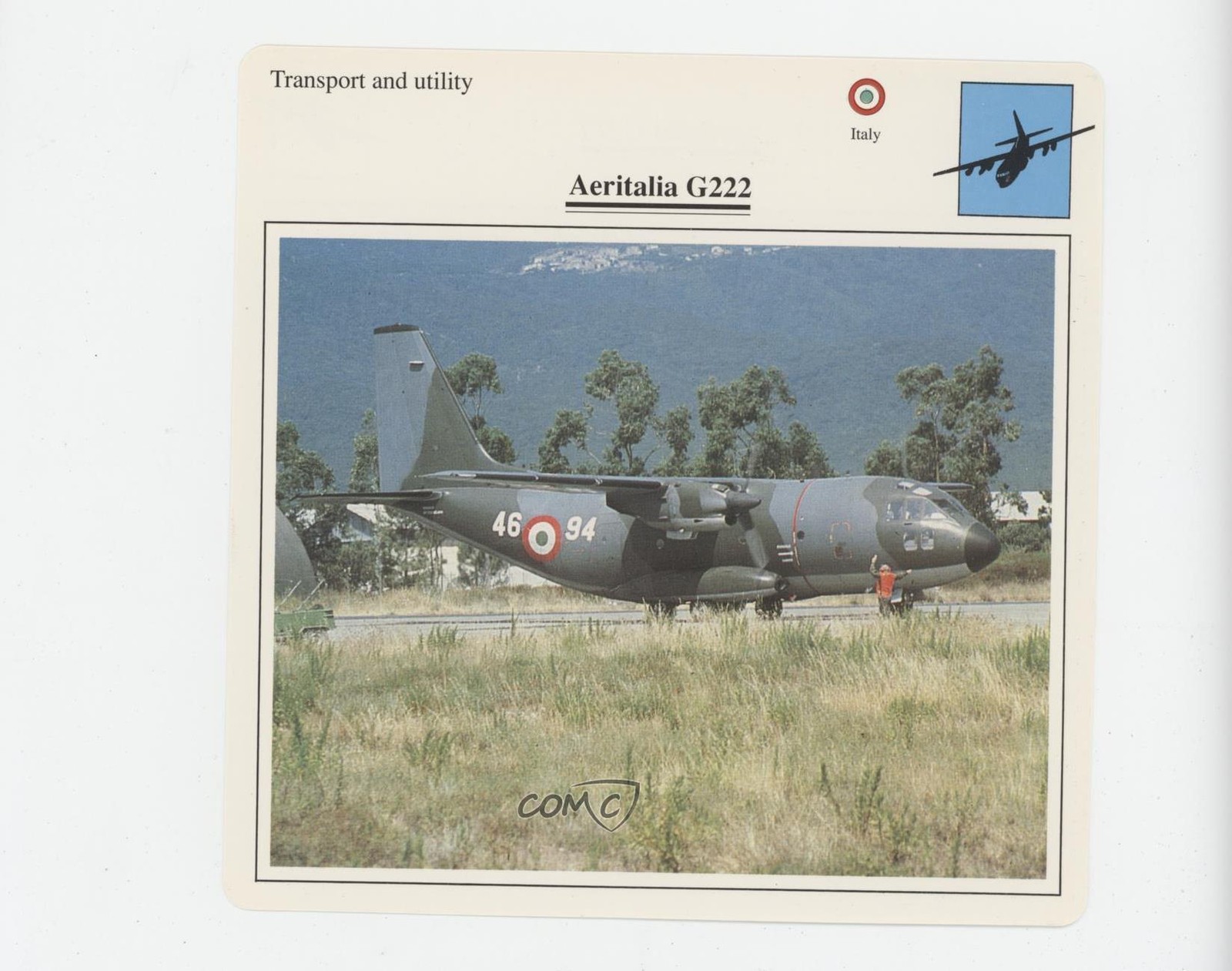 1990 Edito-Service Aerei da Guerra Aeritalia G222 #D107502.19 00jz