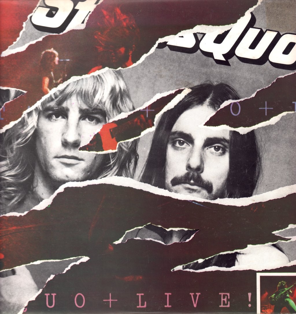 Status Quo Live Doppio LP Vinile UK VERTIGO 1977 In Copertina A Libro Con Inners