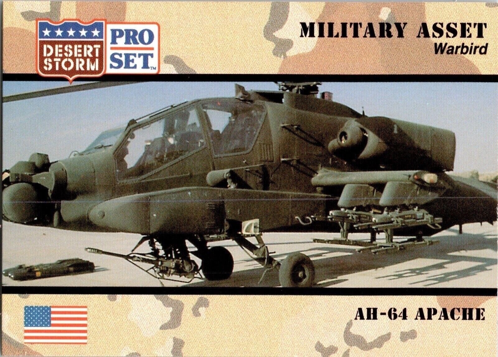 1991 AH-64 Apache 239 Pro Set Desert Storm Trading Card TC CC
