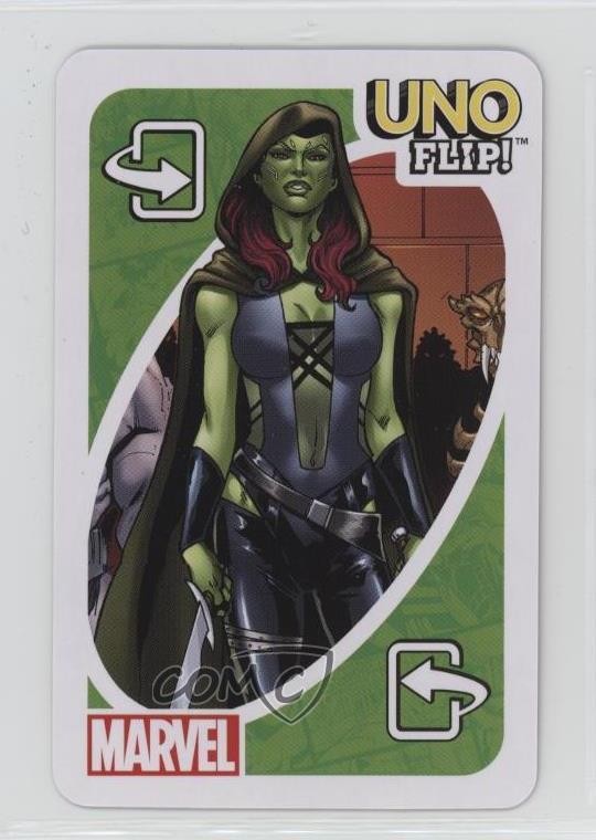 2022 Mattel Marvel Uno Flip! Gamora Venom 0kb5