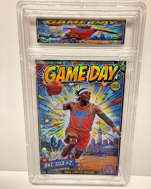 2026 Graded SP/500  GAME DAY! OKC SGA  Basketball Refractor cvr rc
