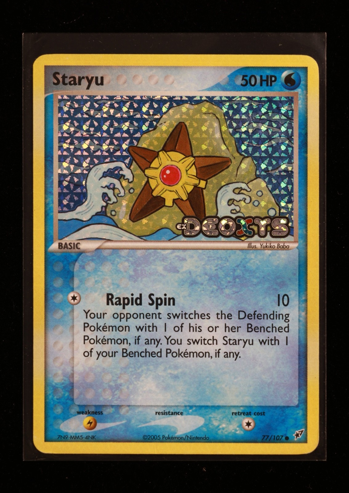 Staryu 77/107 EX Deoxys Reverse Holo