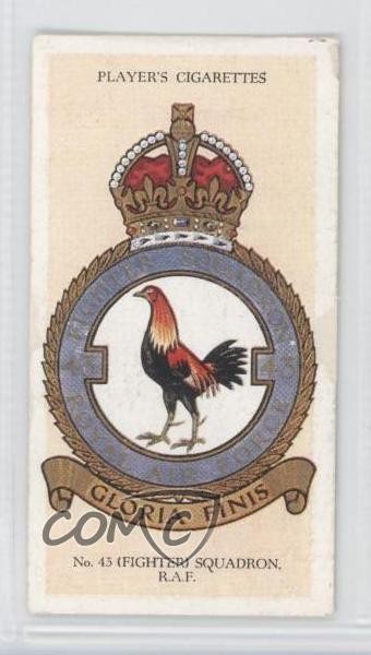 1939 Distintivi RAF Giocatore Motto Tabacco Back n. 43 (Combattente) Squadrone #30 0ha3