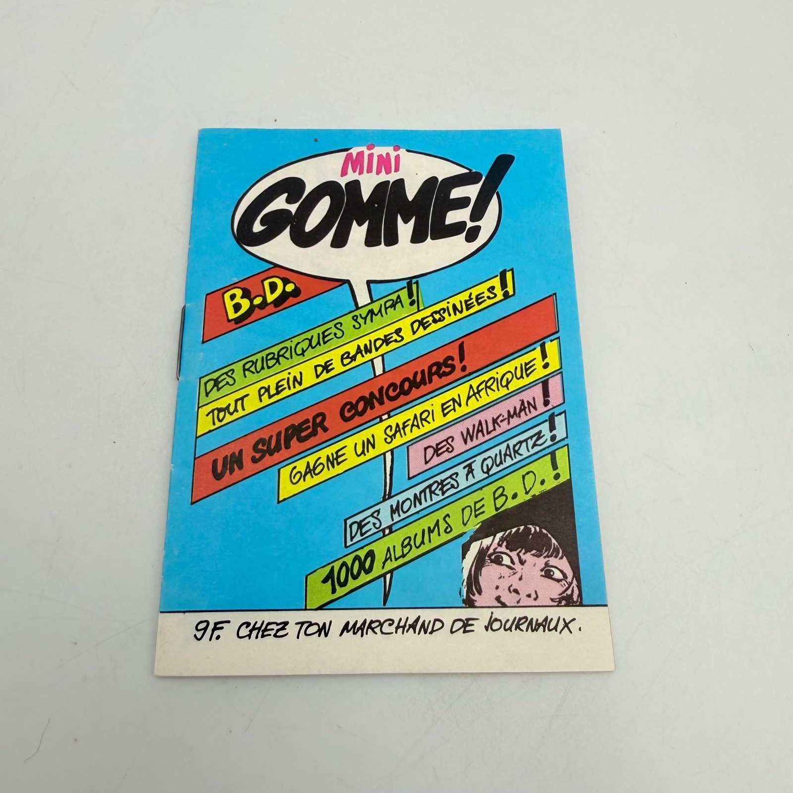 Mini Gomme! Supplemento fumetto francese 1982 Robinson et Zoe vintage BD anni 80