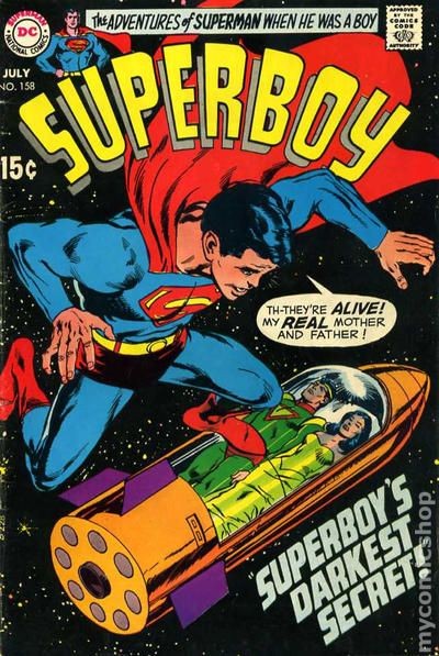 Superboy #158 VG- 3.5 1969 basso grado