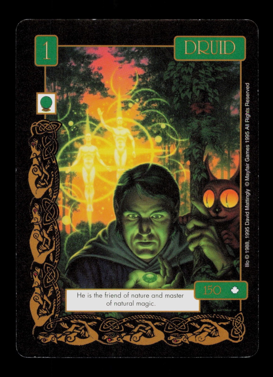 Druid Fantasy Adventures 1995 Trading Card TC CC