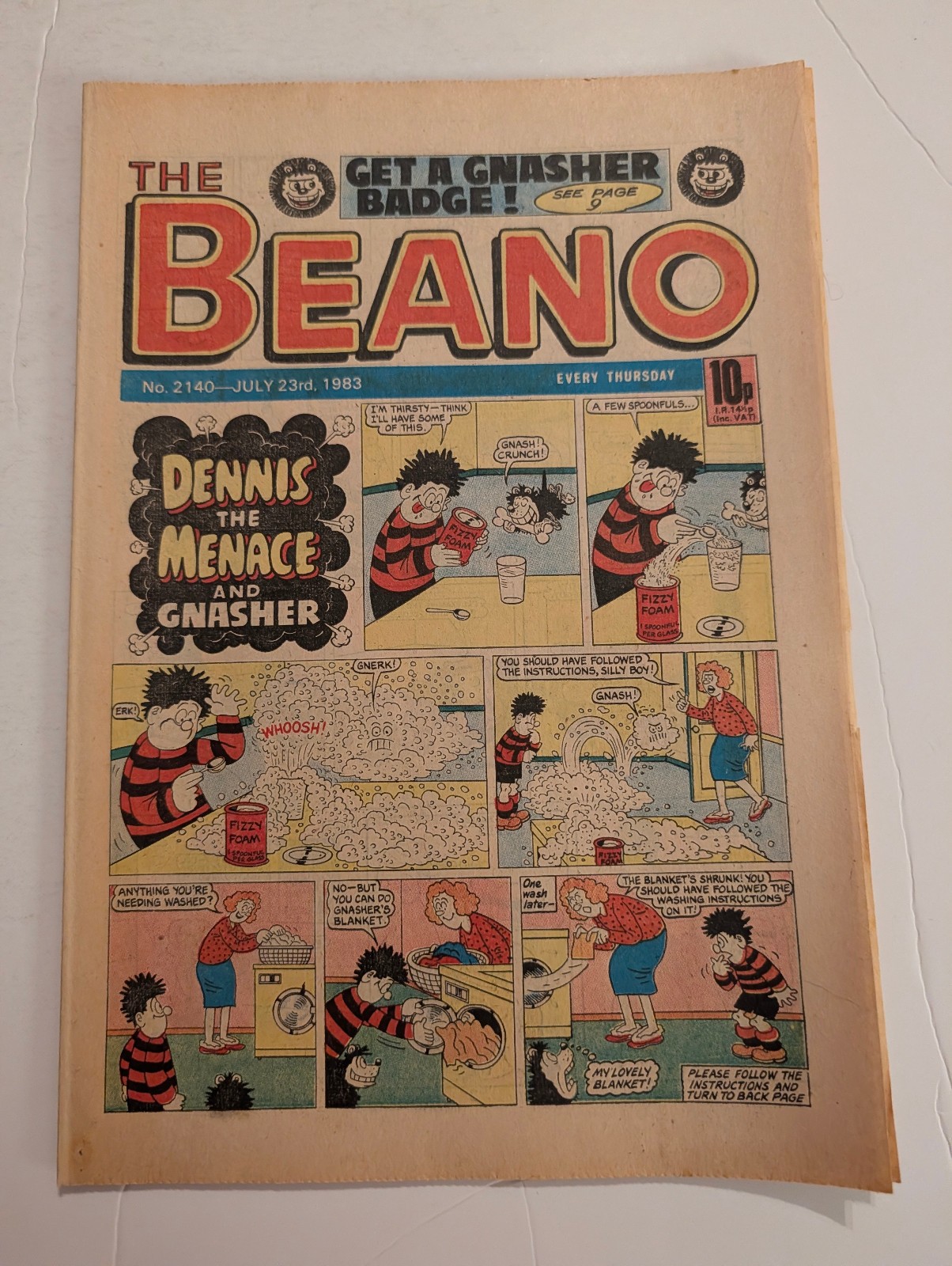 Beano Comic No 2140, July 23rd 1983.