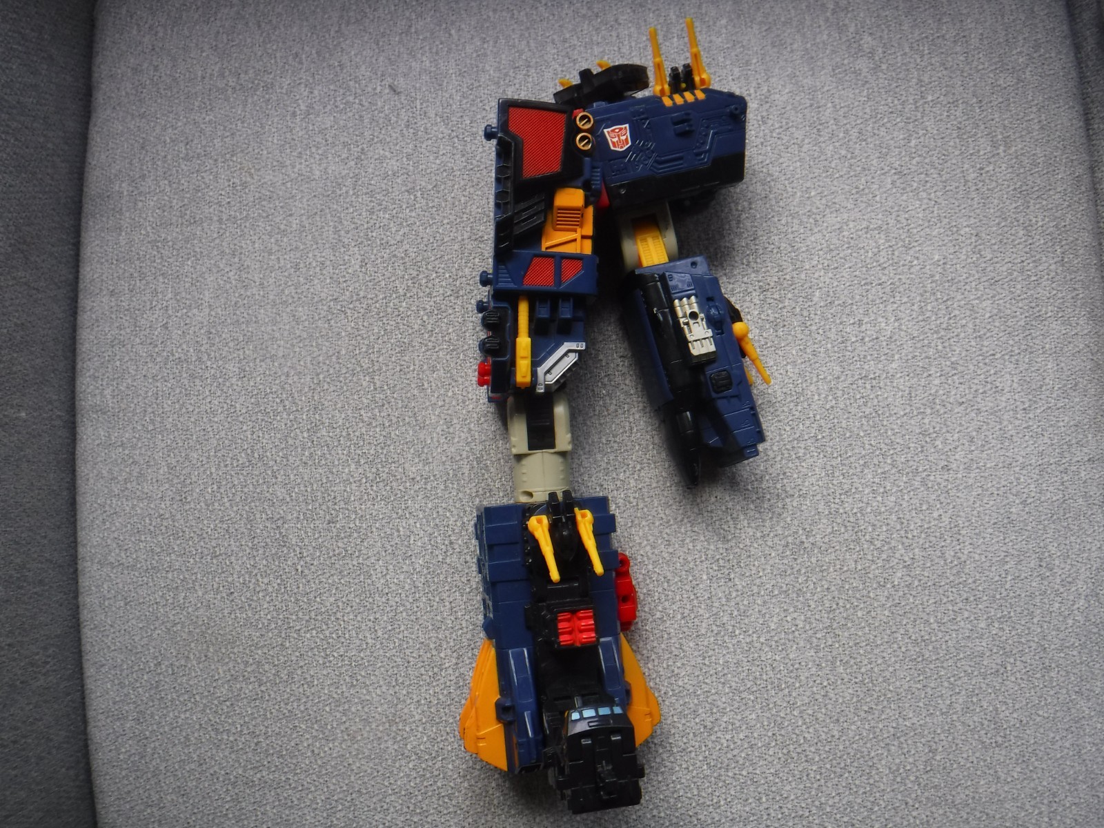 Transformers Energon Omega Supreme LEFT SIDE *Works* blue Battle Ship Half 2003