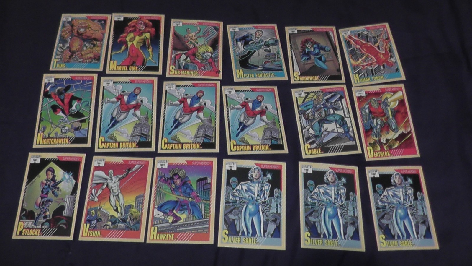 165 marvel impel 1991 cards collection lot