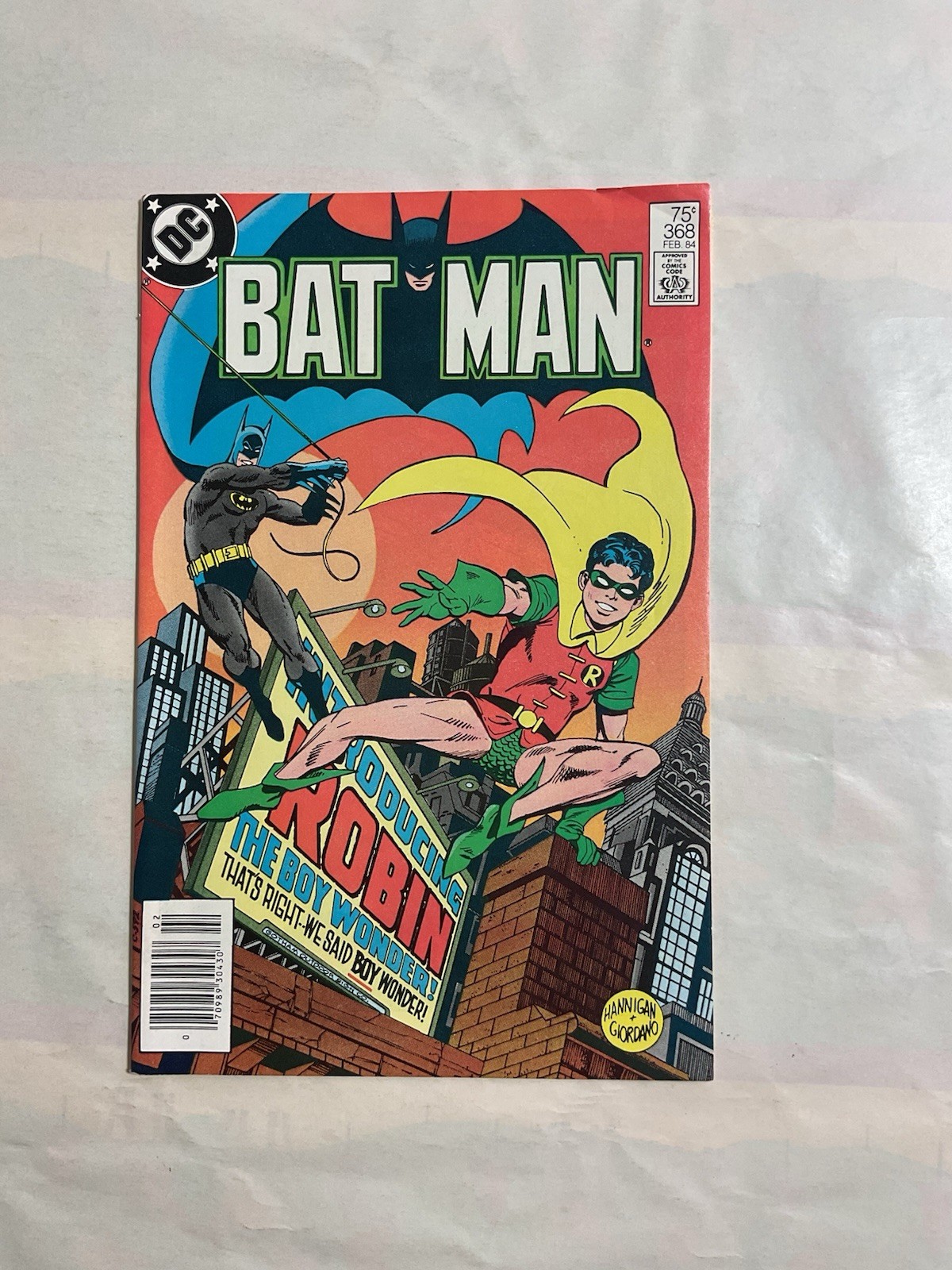 Batman #368 Jason Todd diventa ufficialmente Robin Edicola Variante DC 1984.
