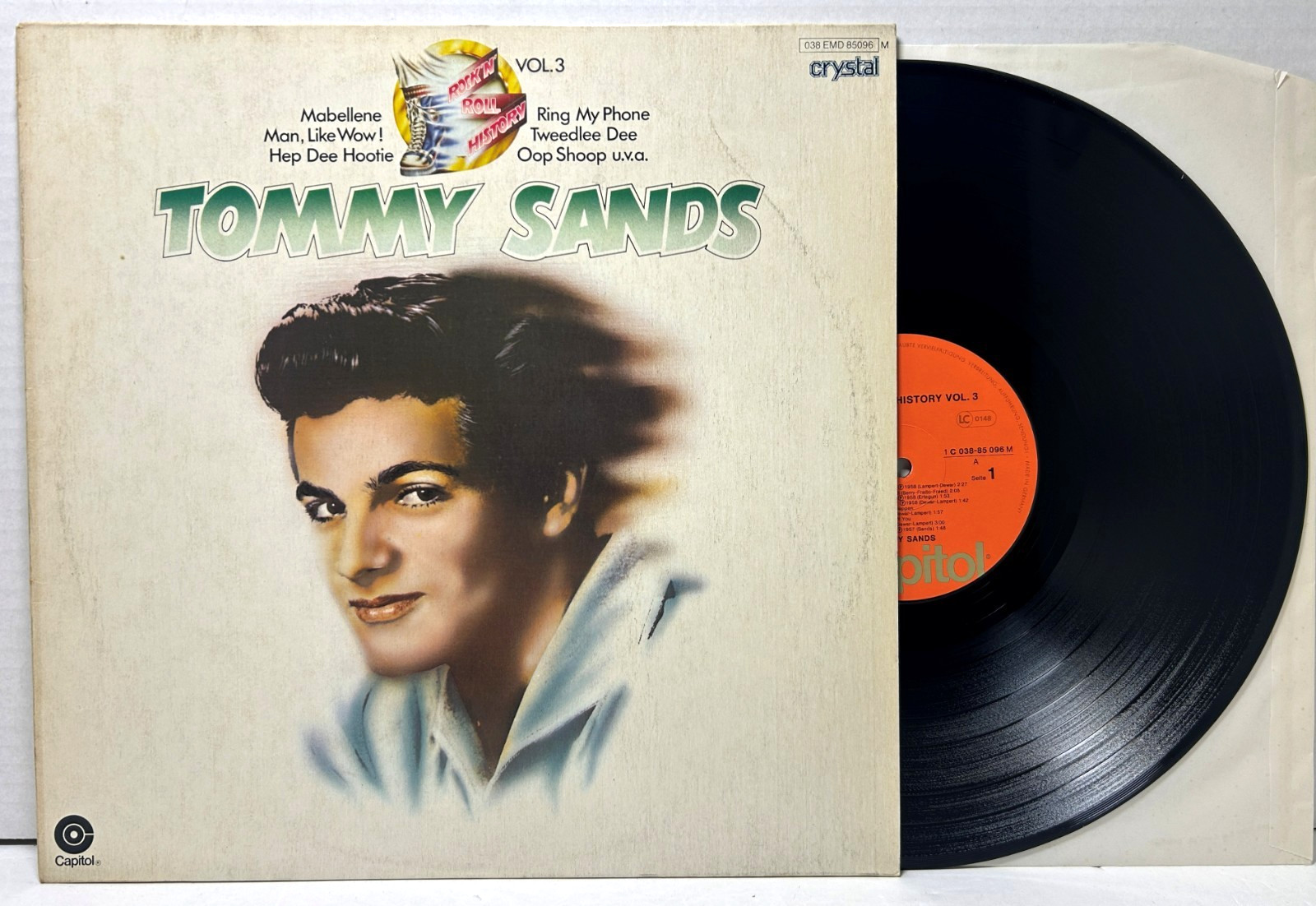 LP Tommy Sands Rock 'n' Roll History Vol. 3 038 EMD 85 096 Vinyl EXCELLENT