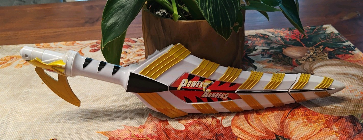Power Rangers Dino Thunder White Drago Saber 2003