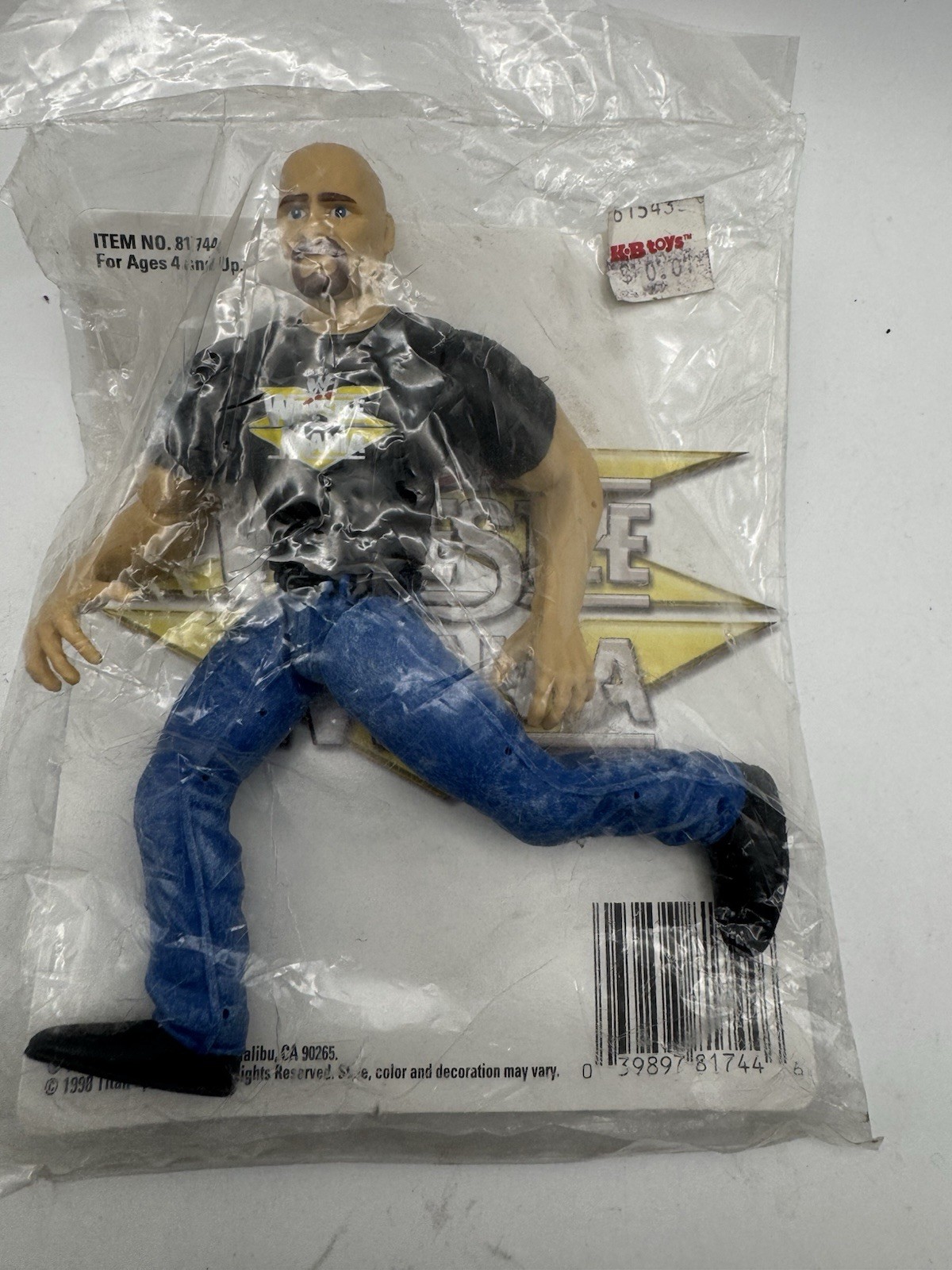 KB Toys ESCLUSIVA Stone Cold Steve AUSTIN Wrestlemania XV Jakks PROMOZIONE wwe