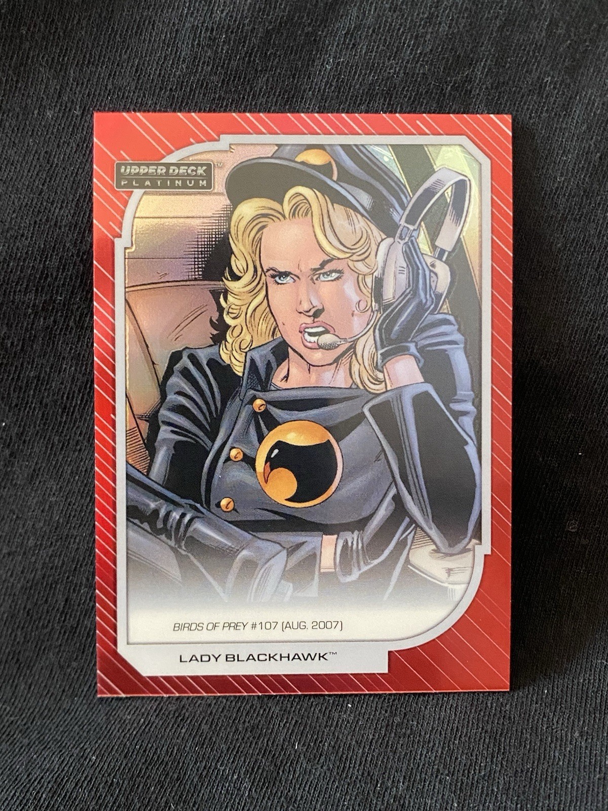 2026 Upper Deck Platinum: DC 161 Lady Blackhawk Red Rainbow