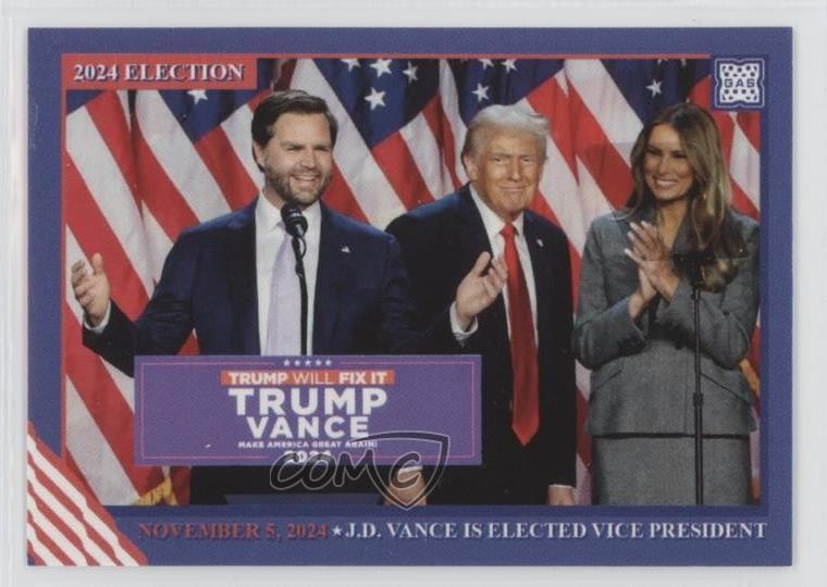 2024 GAS Presidential Campaign Cards JD Vance 02vf