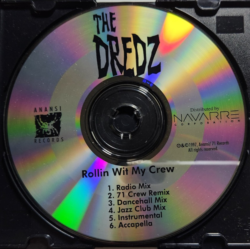 The Dredz - Rollin Wit My Crew RARE 1997 Promo CD Single Rap Hip-Hop Remixes