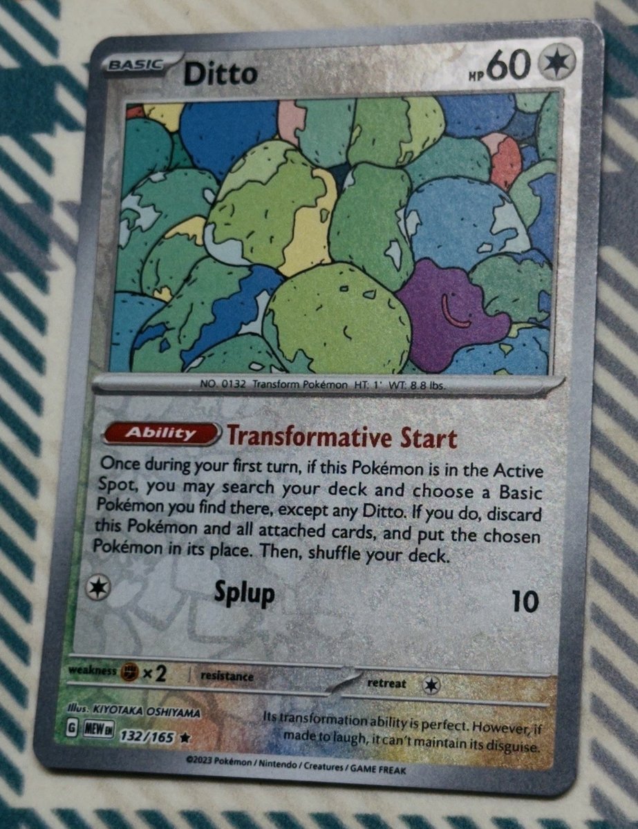 DITTO - Pokemon - 132/165 Scarlatto e Viola 151 - Reverse Holo NM/M