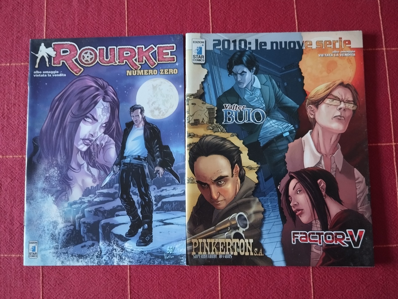 ROURKE NUMERO 0,  ANTEPRIMA VALTER BUIO, PINKERTON, FACTOR V - STAR COMICS