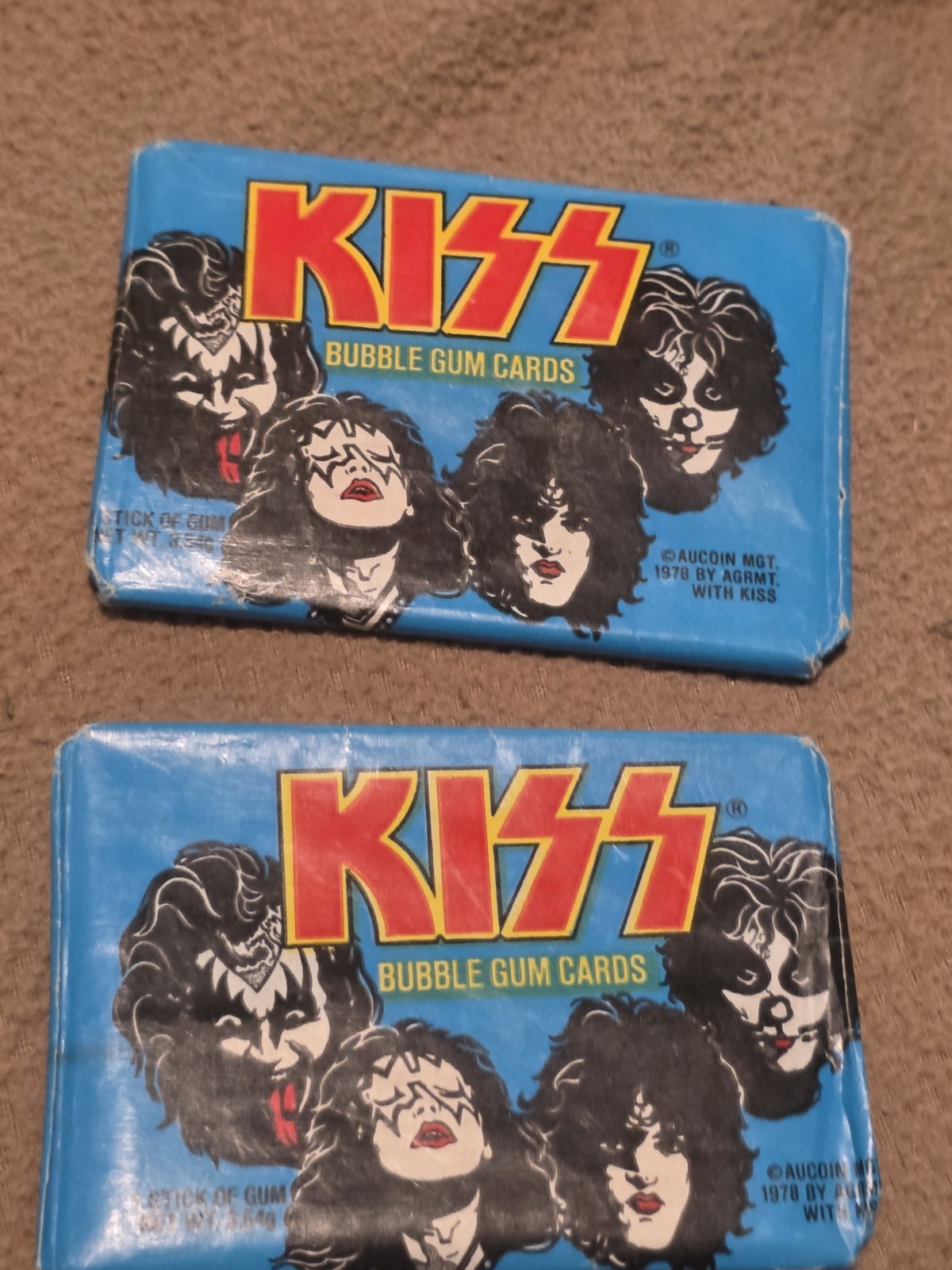 Confezione Cera Donruss Kiss 1978 Ufficiale Sigillata Near Mint 2 Confezioni Mai Aperte