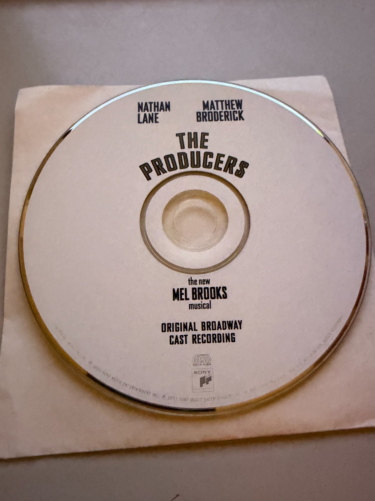 The Producers by Broadway Cast Recording (CD) DISC ONLY