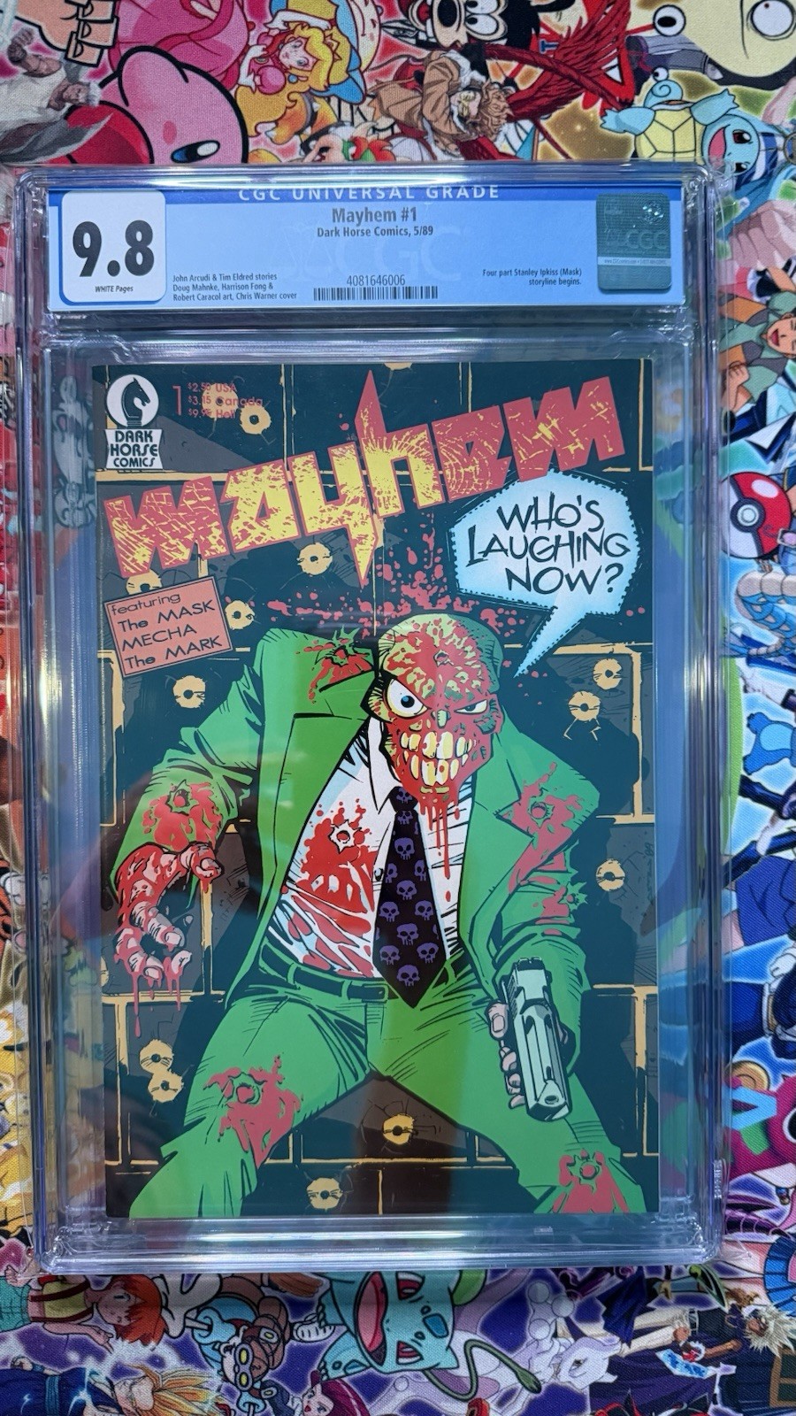 Mayhem #1 CGC 9.8 1°a apparizione della Maschera Dark Horse 1989