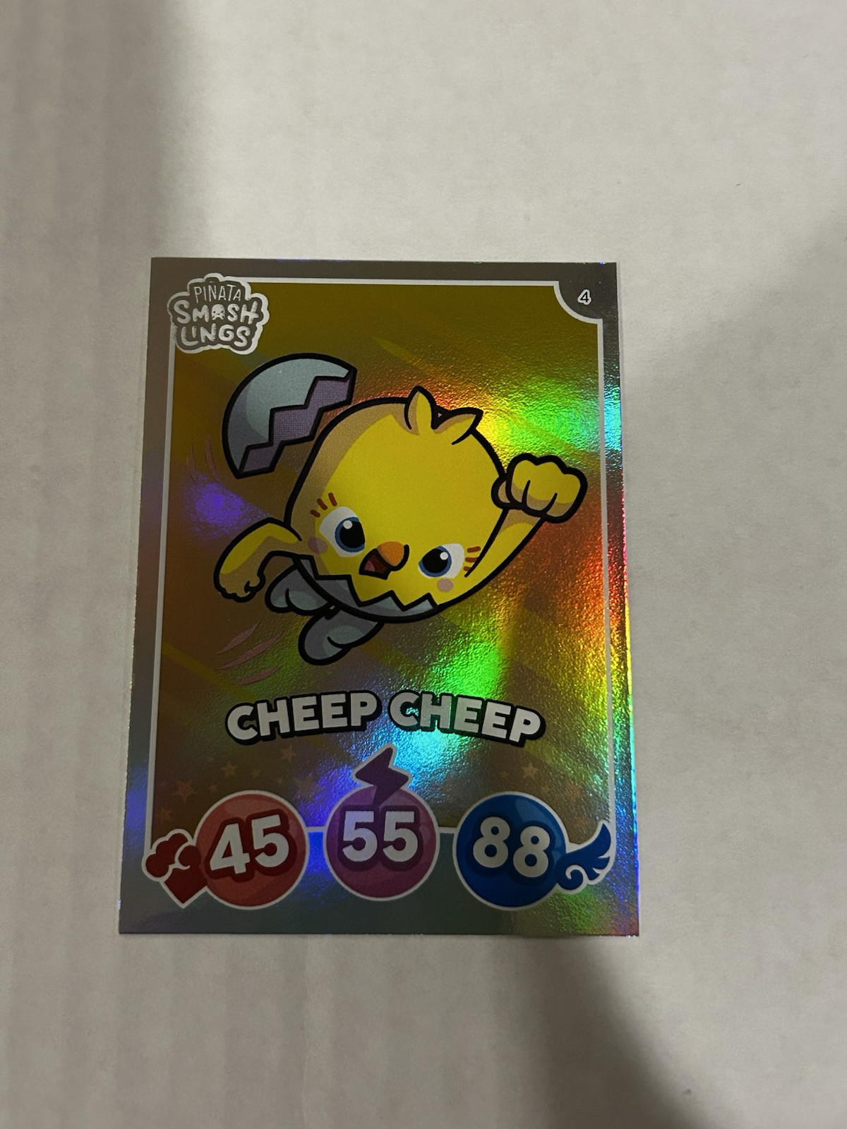 Cheep Cheep 2024 Panini Squishmallow Trading Cards #4 Holo
