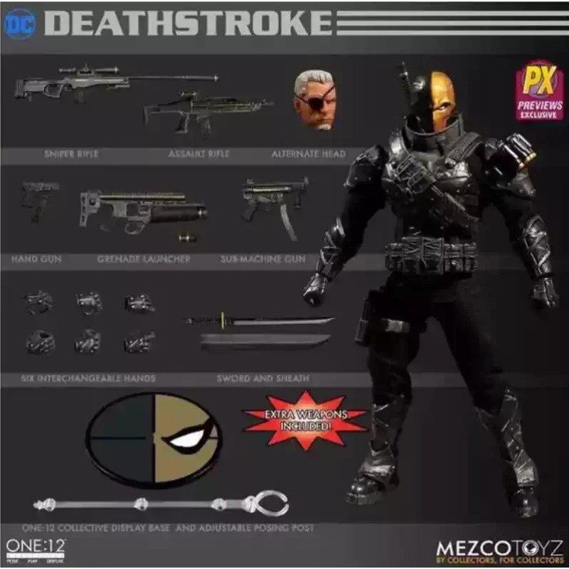 Mezco One:12Collective Arrow Deathstroke PX Exclusive1/12Action Figure In Stock