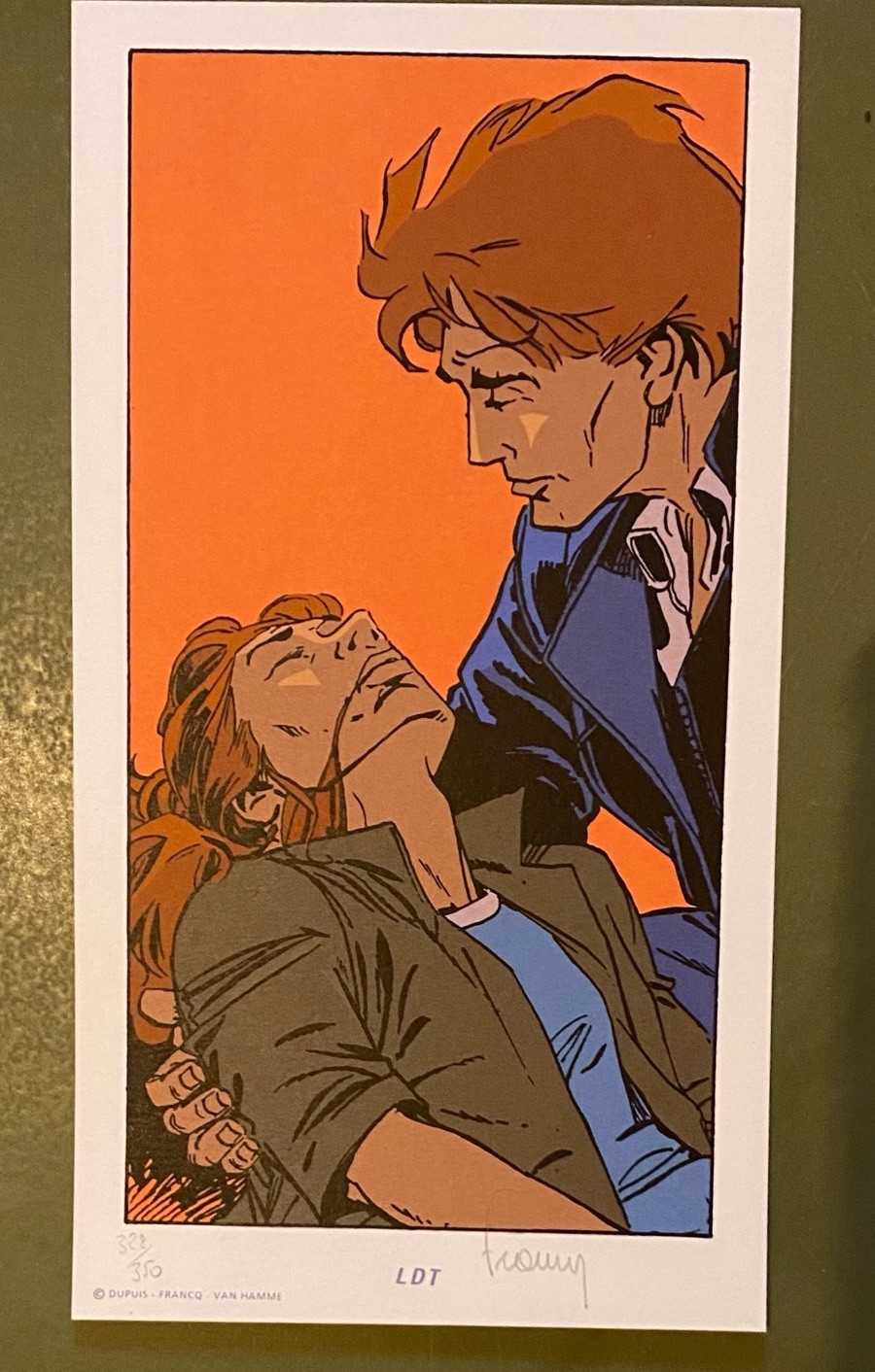 Ex Libris Largo Winch Numéroté 328/350 Ex Signé Francq